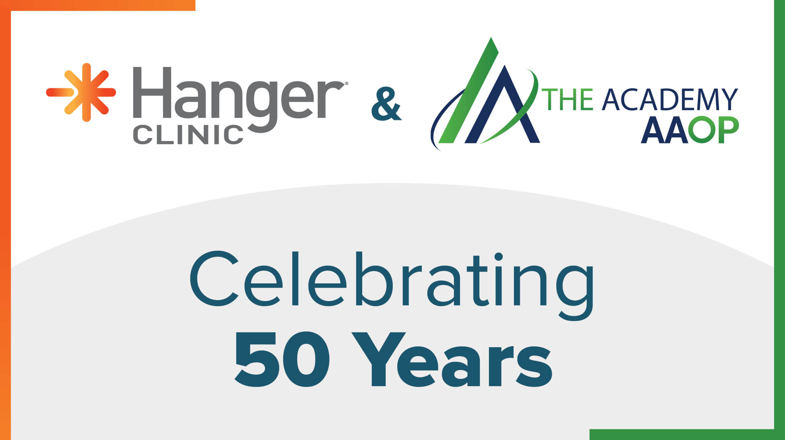 Hanger Clinic | Hanger Clinic Celebrates 50 Years with AAOP