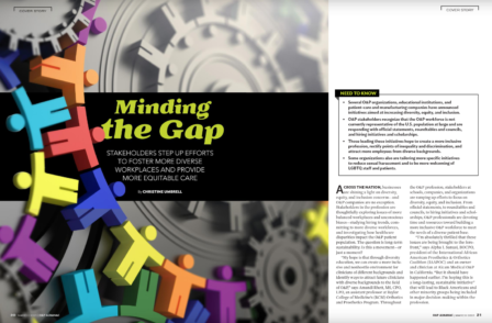 O&P Almanac Minding the Gap Diversity & Inclusion Article