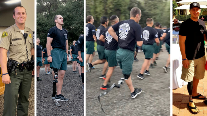 Athlete turned above-knee amputee Zack Ramsay graduated from the Los Angeles County Sheriff’s Academy and realized his dream of becoming a deputy.